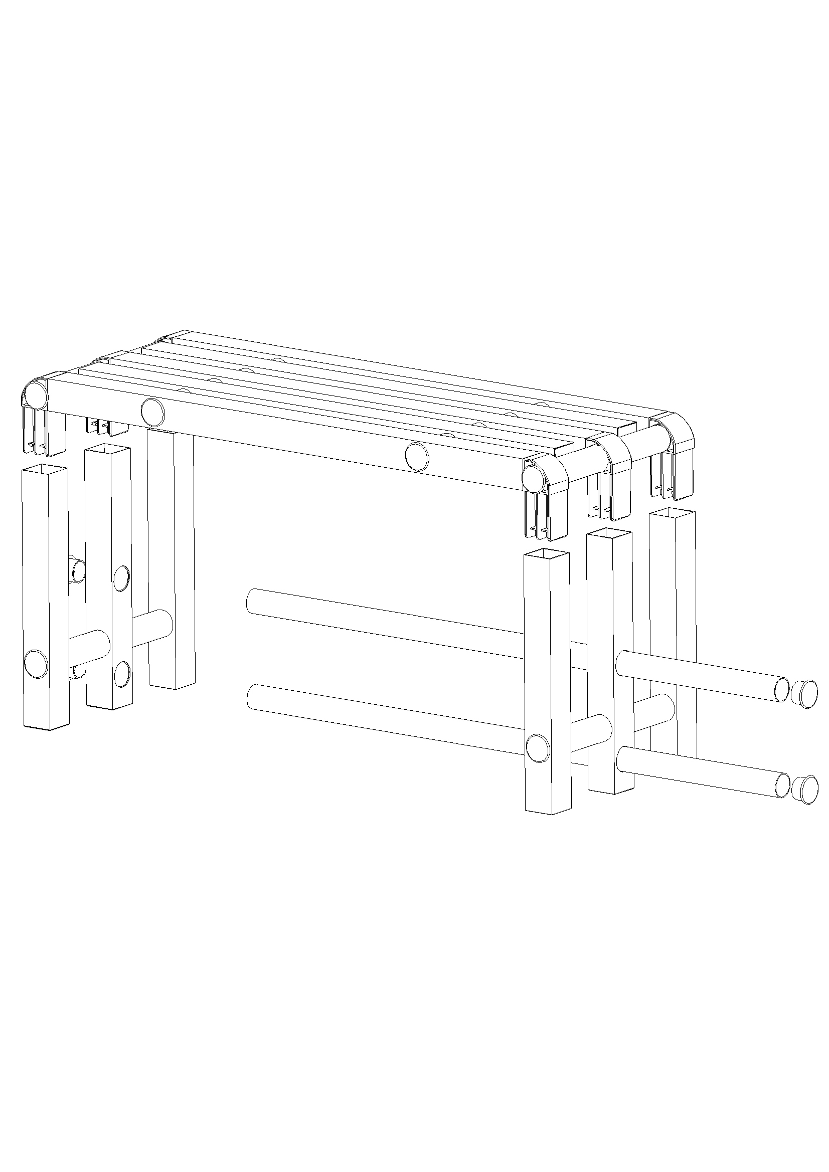 Взрыв-схема АКВА-1 SolidWorks